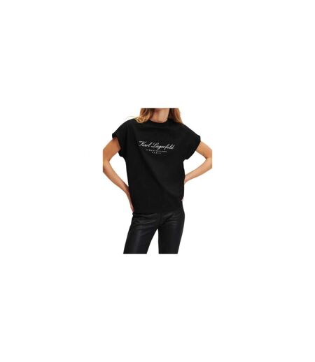 T-shirt Femme Noir Karl Lagerfeld