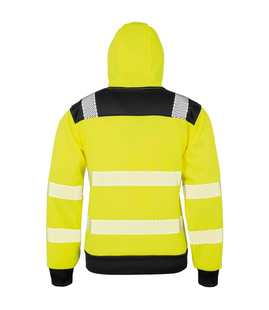 Sweat À Capuche Robust Safety Homme Jaune Fluo Result Genuine Recycled-3