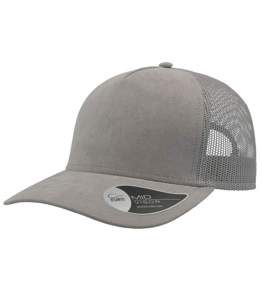 Casquette trucker rapper gris Atlantis-1