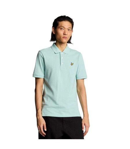 Mens Short-sleeved Polo Shirt Future Blue Lyle & Scott