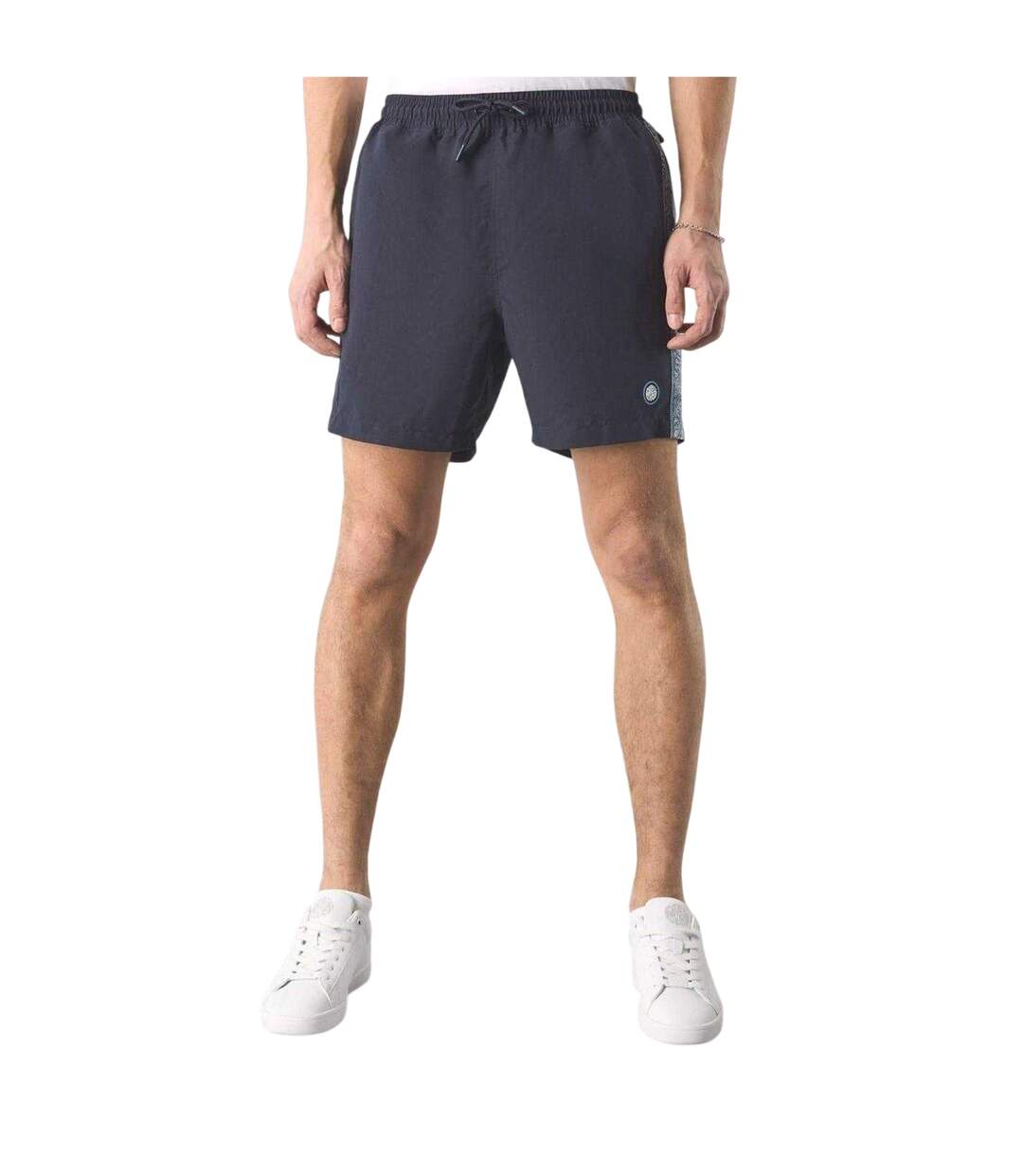 Mens Paisley Swim Shorts Navy Pretty Green-4