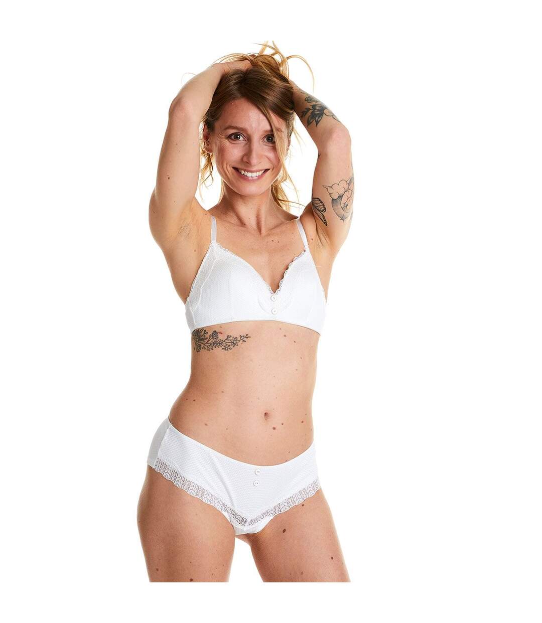 Soutien-gorge souple ivoire Eglantine