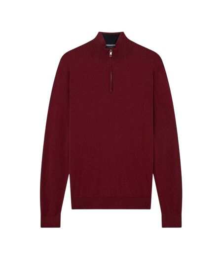 Mens Merino Wool Pullover Oxblood Ted Baker