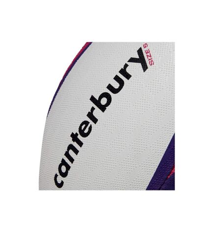 Canterbury - Ballon de rugby MENTRE (Blanc / Violet) (Taille 4) - UTCS1833