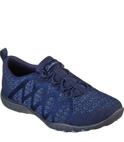 Womens/ladies breathe easy infi-knity trainers navy Skechers