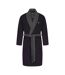 Mens Fleece Shawl Collar Long-sleeved Robe Peacoat Grey Lyle & Scott-1