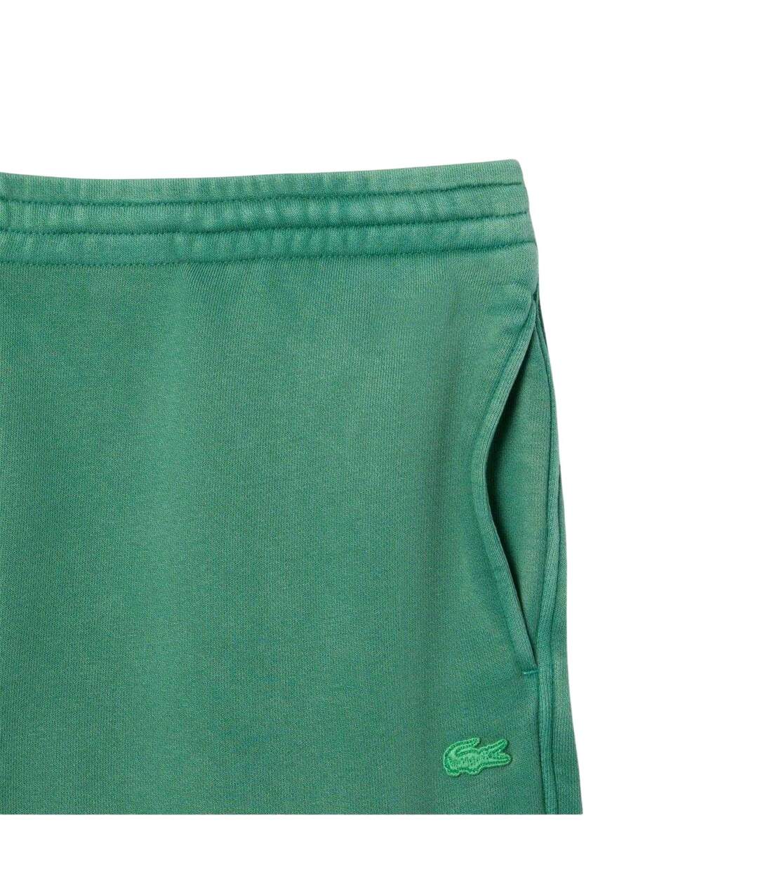 Mens Fleece Sweat Shorts Green Lacoste-2
