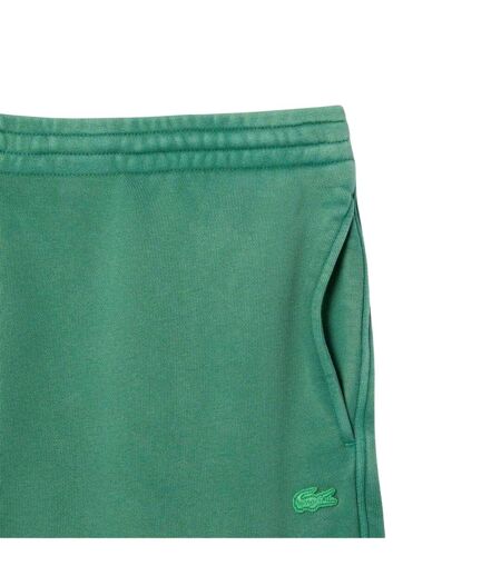 Mens Fleece Sweat Shorts Green Lacoste