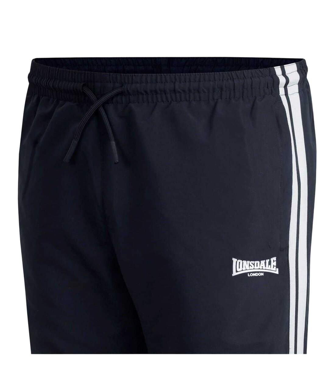 Pantalon De Survêtement Motif/style À Rayures Homme Noir Lonsdale-4