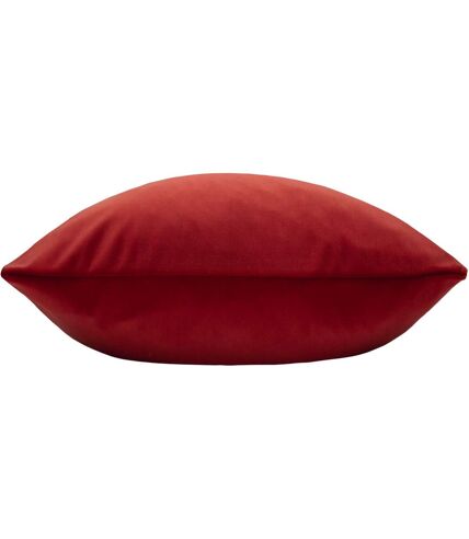 Evans Lichfield Sunningdale Velvet Throw Pillow Cover (Flame Red) (50cm x 50cm)