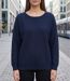 Pull Femme MAYFLOWER CANON2 Bleu Marine – Maille Fine et Douceur Soyeuse-1