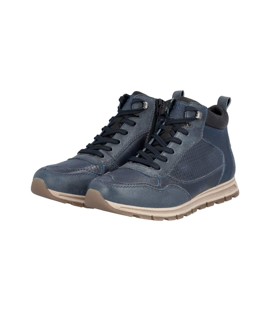 Basket Montante Cuir Rieker Kastanie-3