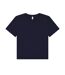 Womens/ladies Heavy Duty Boxy T-shirt Navy Bella + Canvas-1