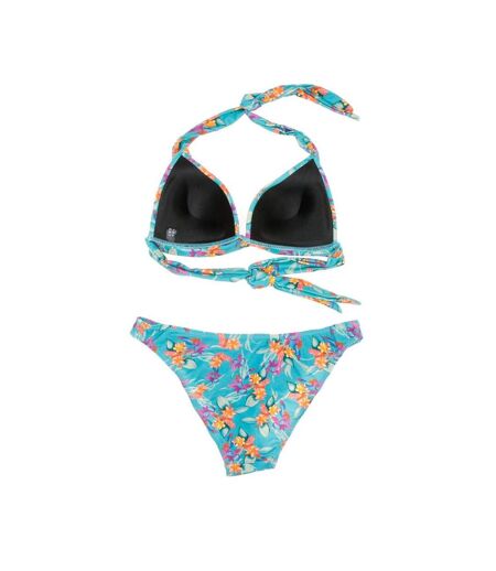 Maillot de bain 2 pièces turquoise femme sun project 2121 - taille 4