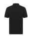 Mens Cotton Short-sleeved Polo Shirt Black Farah-3