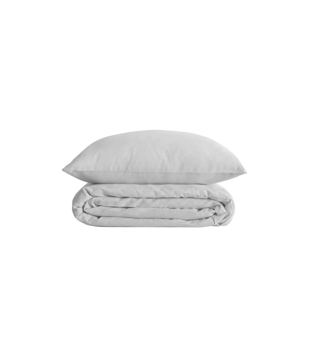 Parure de Lit 3 Pièces Percale 240x220cm Blanc-2