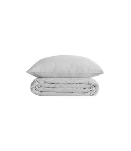 Parure de Lit 3 Pièces Percale 240x220cm Blanc