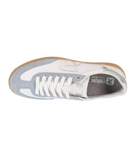Baskets Style Logo Femme Gris Rieker