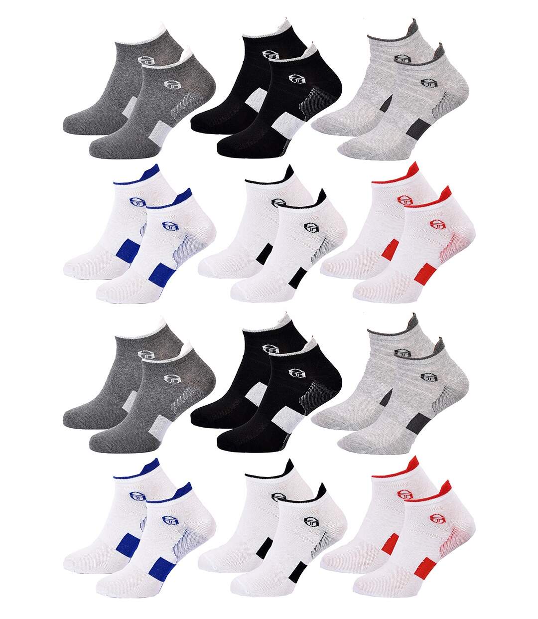 Chaussettes Homme SNEAKER SERGIO TACCHINI Pack de 12 Paires 2301