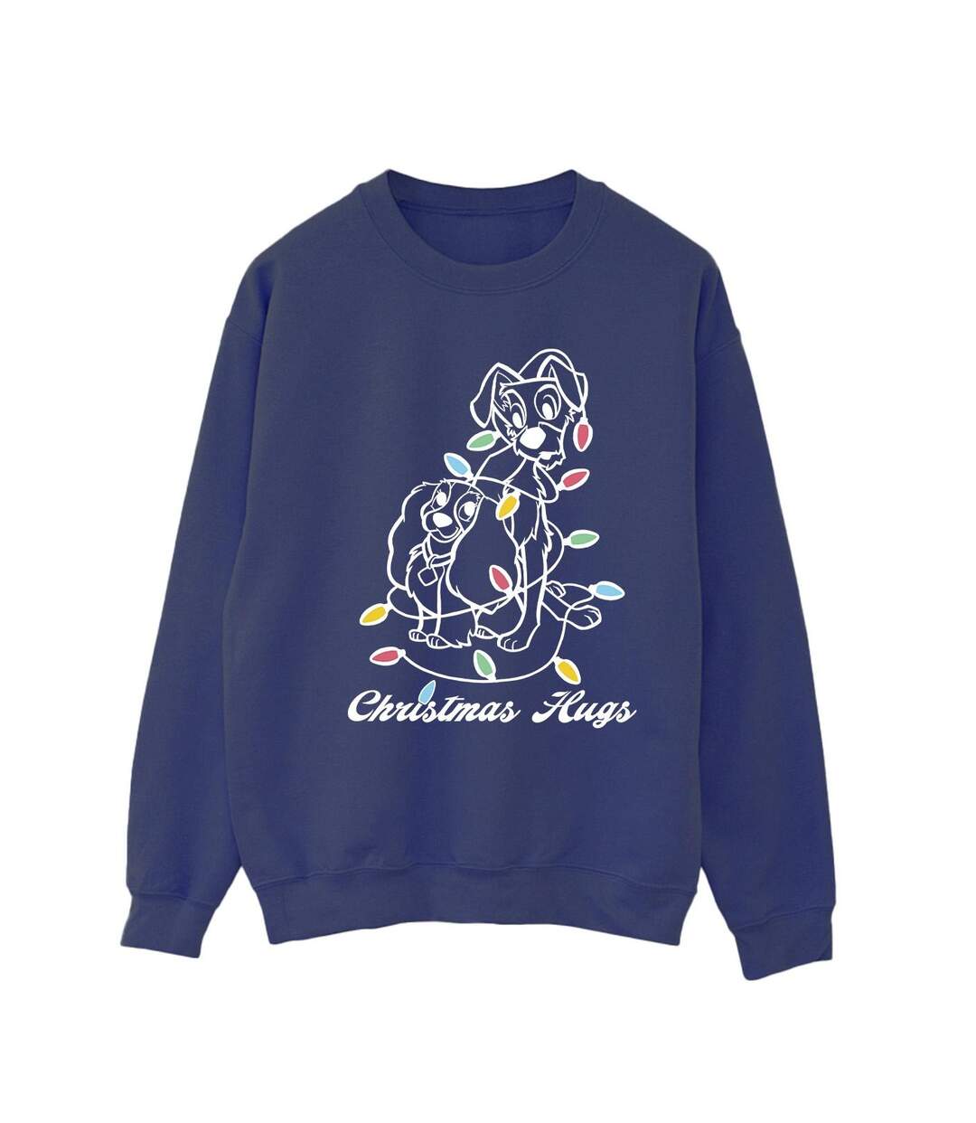 Disney Sweat Womens/Ladies Lady And The Tramp Christmas Hugs (Bleu marine) - UTBI23178-1