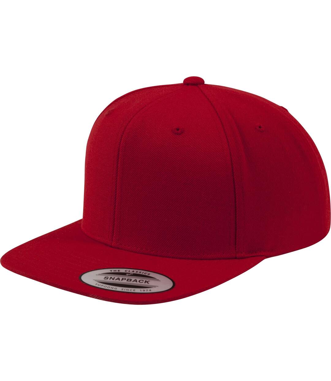 Casquette ajustable classique homme rouge profond Yupoong