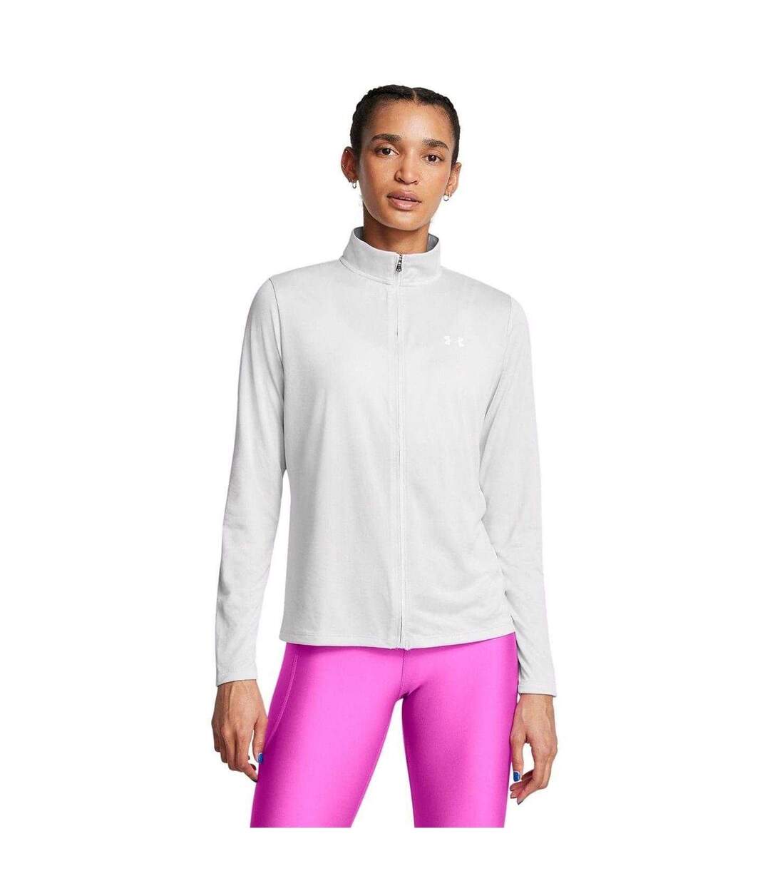 Haut De Survêtement Tech Femme Gris Pâle Under Armour-4