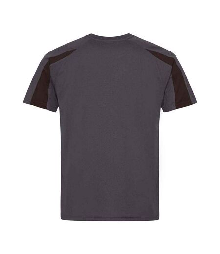 T-shirt Adulte Charbon Noir Vif Uni AWDis Cool