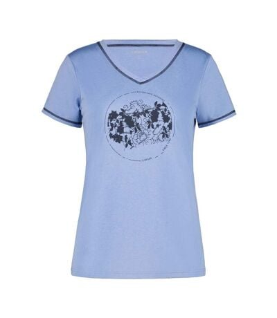 T-shirt Burnham Femme Bleu Noir Icepeak