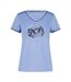 T-shirt Burnham Femme Bleu Noir Icepeak-1