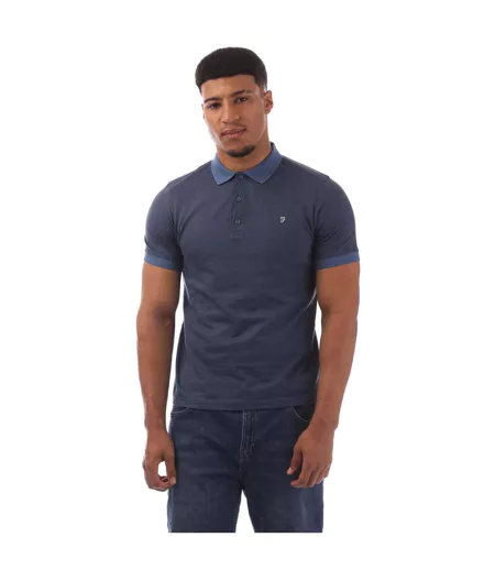Polo Style Logo Brodé Stafford Homme Bleu Farah