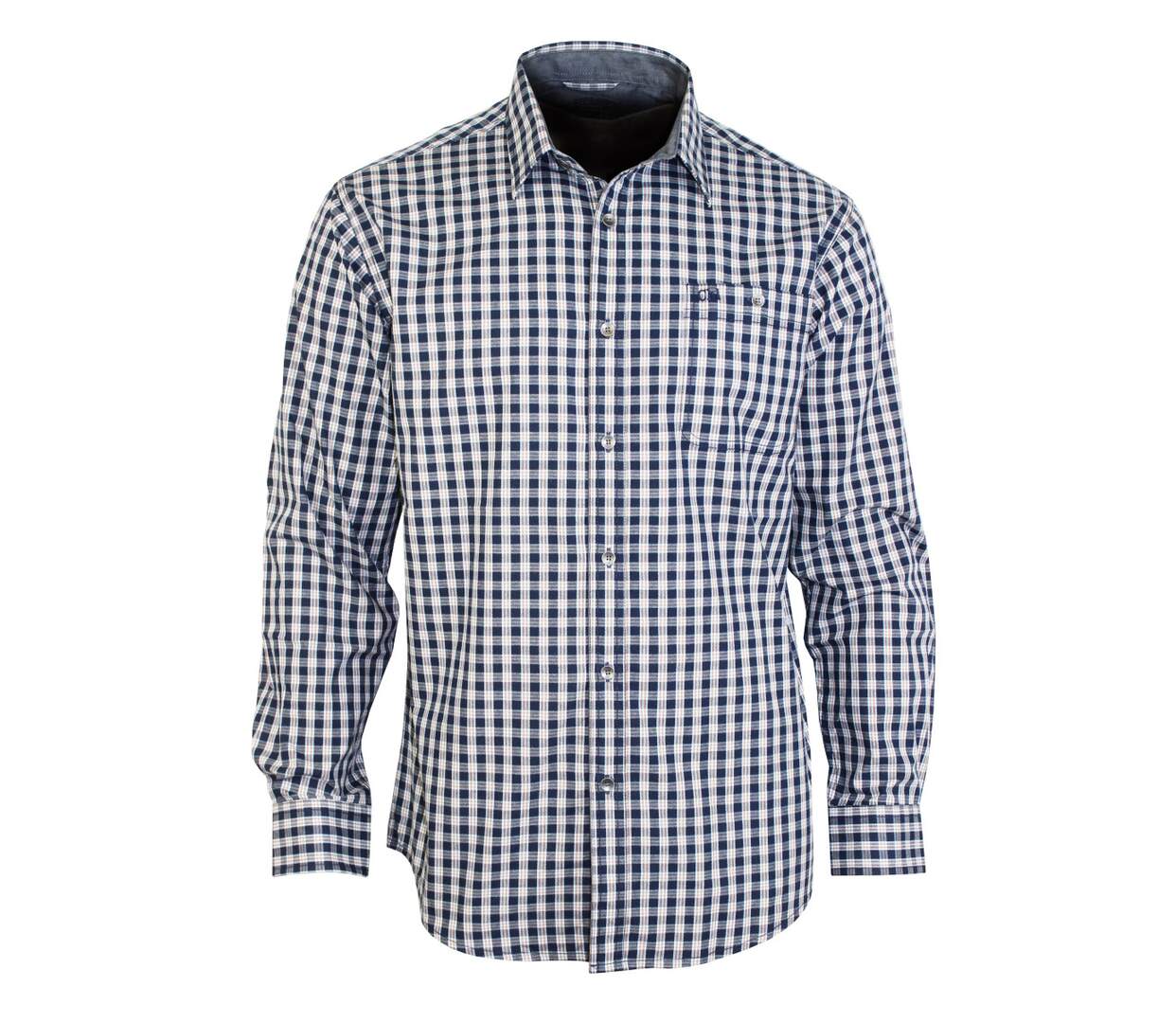 Chemise à carreaux manches longues TRATTORIA2-1