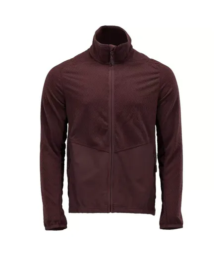 Mens Customised Patterned Fleece Jacket Bordeaux Mascot