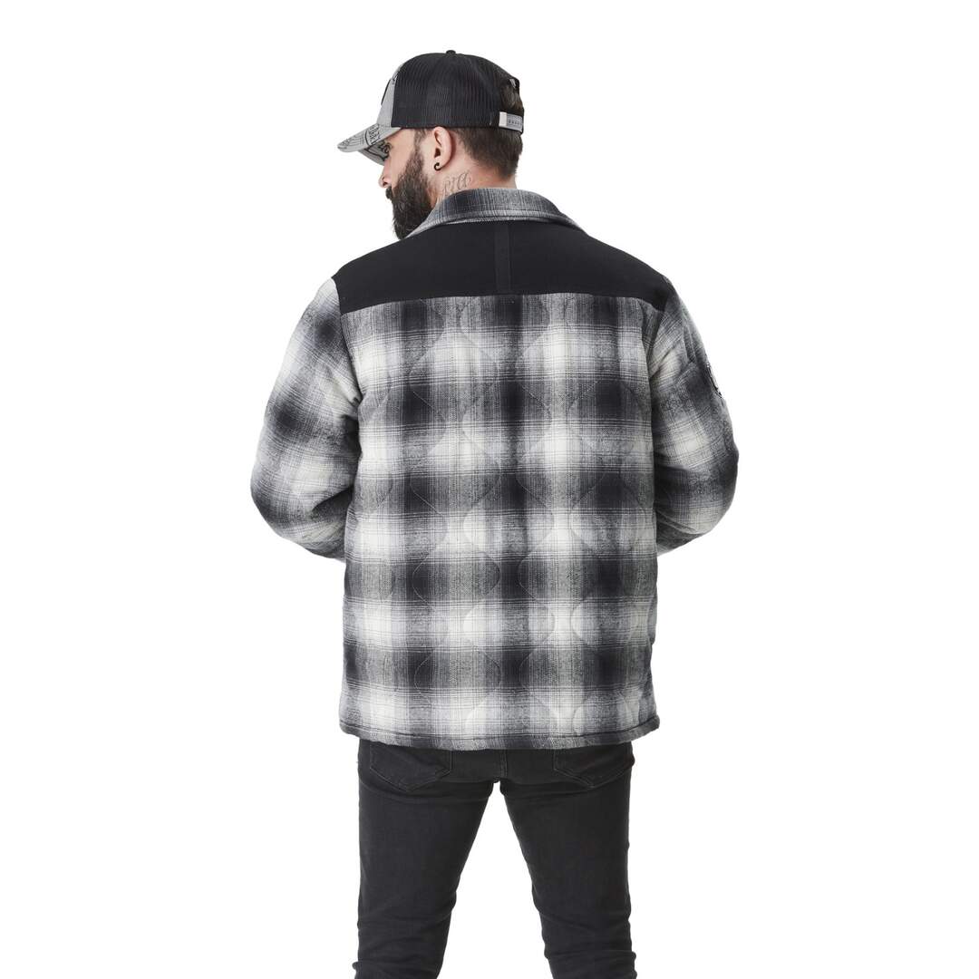 Veste homme à carreaux avec capuche molleton détachable Bastos Vondutch-2