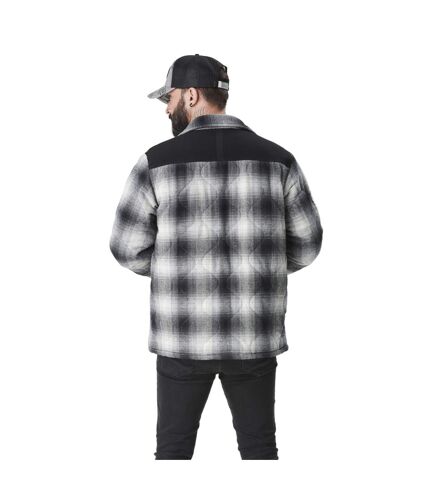 Veste homme à carreaux avec capuche molleton détachable Bastos Vondutch