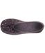 Isotoner Chaussons Ballerines femme brodée pois-2