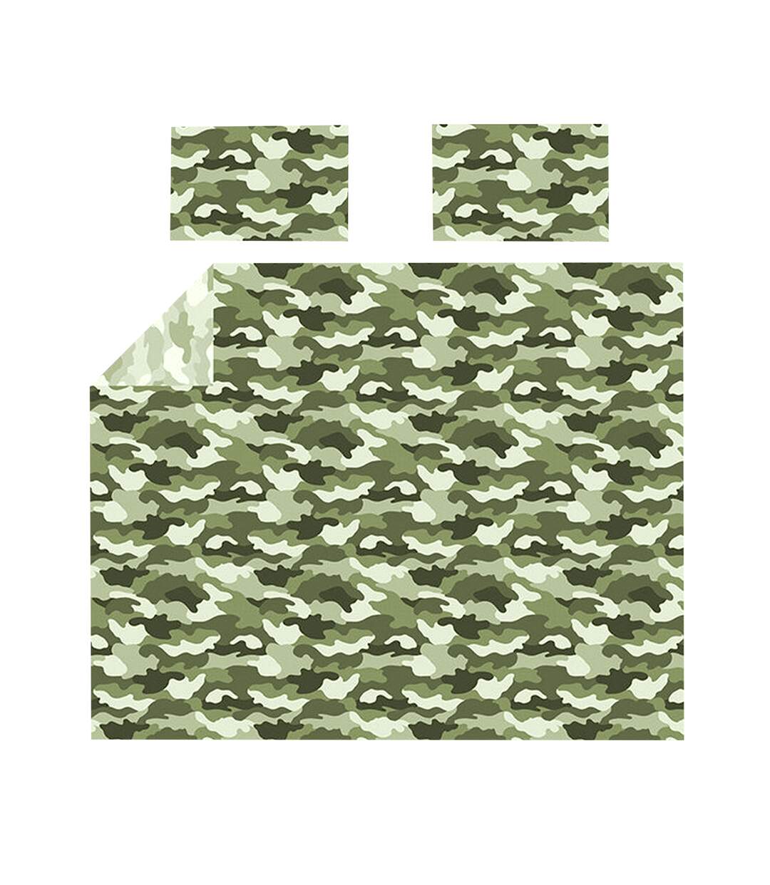 Camouflage duvet cover set green Bedding & Beyond-1