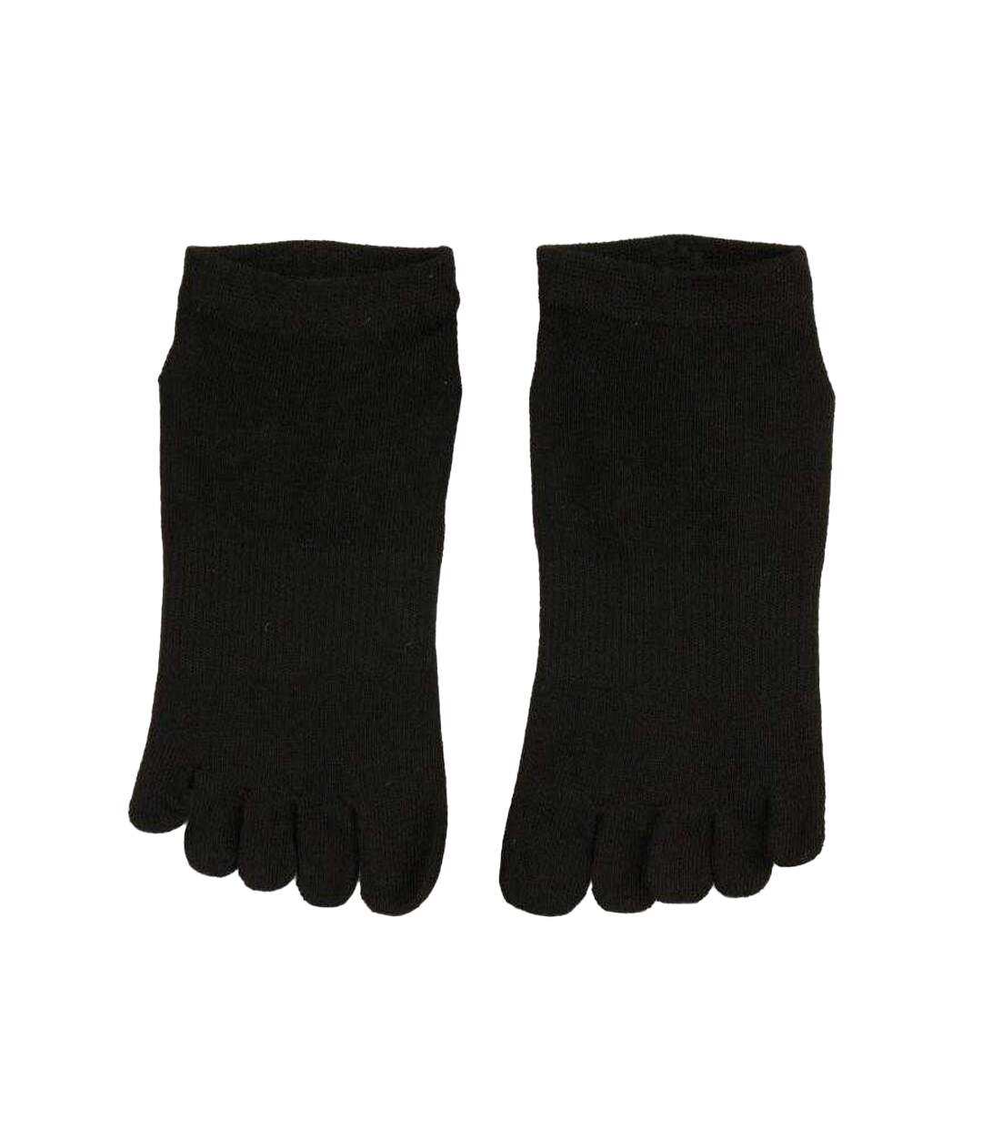 Chaussettes Motif/style Antidérapant Adulte Noir Gaiam-2