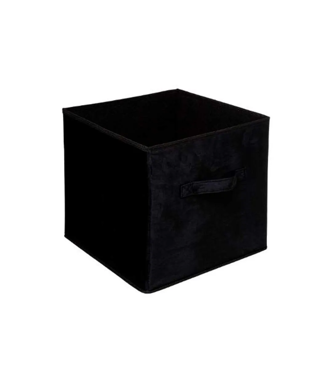 Boîte de Rangement Carrée Velours Mix n'Modul 31x31cm Noir-1