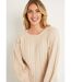 Pull doux maille irisée torsadée ajourée laine-4
