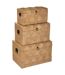 Lot de 3 Malles de Rangement Arty 59cm Naturel-1
