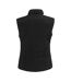 Womens/ladies Quilted Gilet Black Miso-2