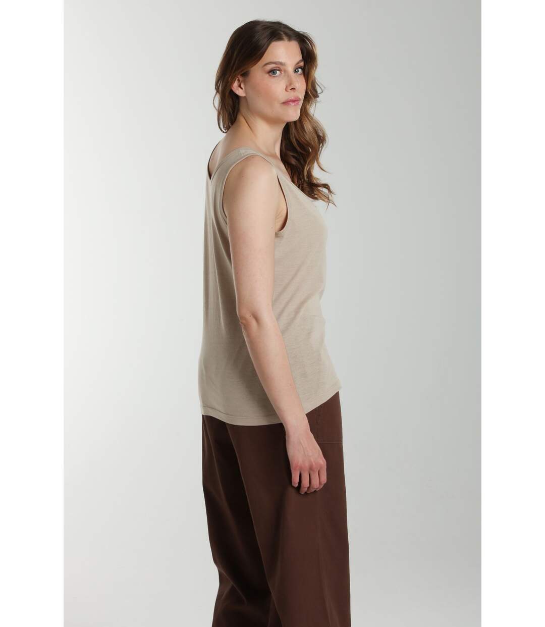 Debardeur Femme Manon Taupe Clair | Gerard Pasquier | Gerard Pasquier-4