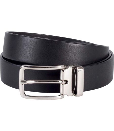 Ceinture cuir pleine fleur - KP807 - noir - 30 mm