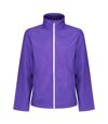 Regatta Standout Mens Ablaze Printable Softshell Jacket (Vibrant Purple)