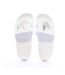 Claquettes blanches/argenté femme adidas adilette - 38-3