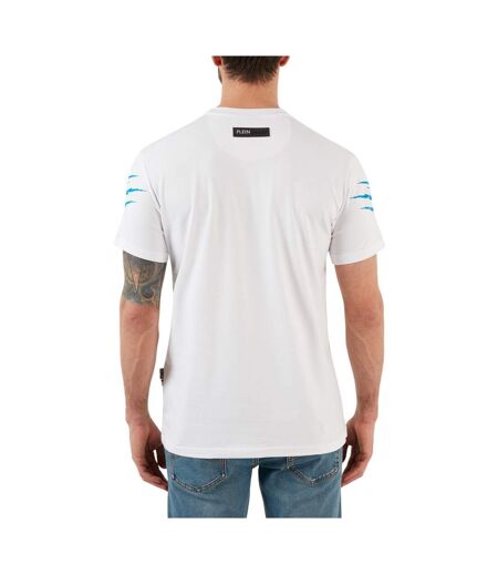 Unisex Adult Tiger T-shirt White Plein Sport