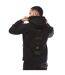 Mens Artwork Full Zip Hoodie Black Boss-2