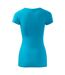 T-shirt Glance Femme Turquoise Vif Malfini-2