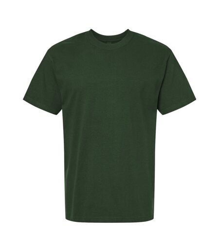 Unisex Adult Hammer Maxweight Cotton Blend T-shirt Forest Green Gildan