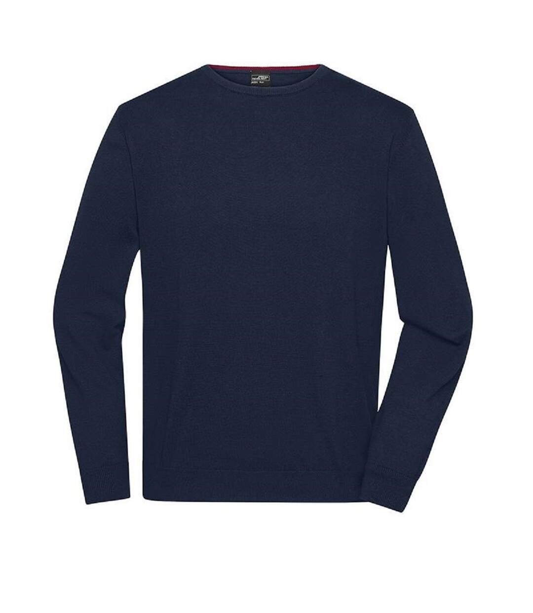 Pull classique col rond - Homme - JN1314 - bleu marine-1